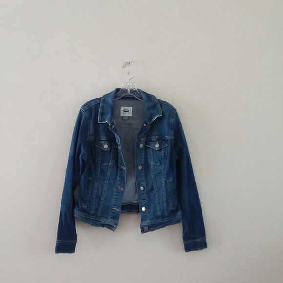 OLD NAVY Women’s Long Sleeve Denim Jean Jacket M - Picture 4 of 8